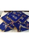Brand Handcrafted Needle Embroidered Writing 100% Cotton Muslin – 4 Sides Embroidered Elegant Headscarf 100X100 cm - 5