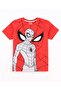 Single Jersey Knit T-Shirt & Short Set With Spider Man Graphics - Red & Blue - 3
