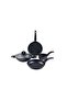 Orion 5 pcs Forged Aluminium Cookware Set, Grey