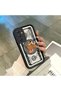 Samsung Galaxy A54 Compatible High Quality Cartoon Printed Impact Resistant Black Silicone Case