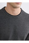 Lcwaikiki Classic Black Crew Neck Men's Sweatshirt - 3