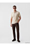 Nevavm Men's Textured Polo Collar T-Shirt with a Difference - 2
