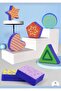 3-in-1 Early Education Activity Table with Number & Shape Puzzles and Side Storage Bins, 54.5CM, Navy Blue - 5
