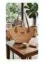 Women's Straw Shoulder Beach Bag - 2