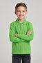 Unisex Kids Green Polo Collar Lacoste Long Sleeve School T-Shirt