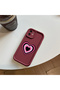 Redmi 15 5g Compatible Case Camera Protector Claret Red Silicone Couple Phone Case Heart Pattern - 5