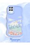 Samsung Galaxy A12 Compatible Case Camera Protector Blue Silicone Couple Phone Case Landscape Pattern - 2