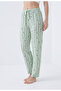 Striped Strawberry Patterned Summer Breathable Cotton Women's Pajama Bottoms - 2