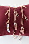 Dance of the Hot Sparkles Brass Gold Color Women's Glasses Chain Beaded Eyeglasses Lanyard Strap Accessory - 5