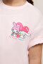 My Melody Print T-Shirt with Crew Neck and Short Sleeves - 6