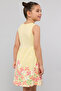 Floral Printed Sleeveless Dress with Crew Neck - 4
