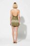 Women's Sleeveless Degaje Collar Floral Pattern Matte Satin Mini Dress Shift Cutout Unlined Daily Casual Stylish - 5
