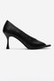 Varelia Black Skin Transparent Strap Women's Heeled Shoes - 4