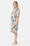40425 Beige Linen Mixed Dress - 2