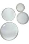 24 Piece Dinner Set for 6 People White Crockery with Gold Rim Scandinavian Porcelain Dinnerware Set - Famiware Pure Gold rim - 4