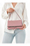 Foldable Pink Chain Detailed Shoulder and Crossbody Bag