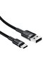 كابل شحن USB-A إلى USB-C 3A – مصنوع من النايلون المضفر ورؤوس من الألومنيوم C22-04، كابل يومي عملي ومتين - 4