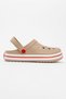 Anatomical Sand-Colored Comfortable Slippers, Can Be Used as Hospital and Chef Slippers