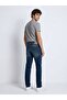 Jorah Mid-Waist Straight Leg Mid Indigo Jean Pants - 2
