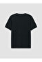 Black Henley Collar Regular Fit Men's T-Shirt - 7