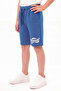Original Print Detailed Elastic Waist Double Pocket Summer Boys' Capri Pants - 3