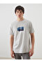 Nevavm Oval Collar Printed Combed Cotton Men's T-Shirt