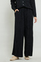 Striped Wide Leg Pants with Elastic Waist
