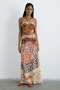 Linen High Waist Long Multi Skirt - 6