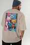 For the Love of Cats 15 Cats Printed Beige Oversize T-Shirt 100% Cotton Unisex Cat Lover Premium Design - 7