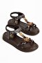 Ceyla Women's Brown Buckle Comfortable Sole Daily Sandals - 2