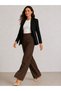 Hayal 27506-26 Women's High Waist Straight-Leg Fabric Trousers Comfortable Fit for Office and Daily Use - 8