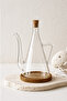 Borosilicate Oil Pot with Acacia Base, 500 ml Leak-Proof Oil Pot Set - 2