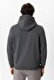 Anthracite Regular Fit Cotton Hooded Sweatshirt - 5