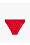 Color Contrast Crochet Detailed Bikini Bottom - 4