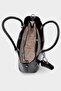 Alessia Charmlı Medium Size Soft Leather Look Large Volume Black Women's Hand and Crossbody Bag - 8