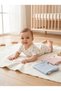 Baby 3-Piece Short Romper Set |   Color Festival (Pink+Blue+Teddy Bear) - 4