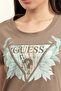 Jersey Women's Slim Fit Crew Neck T-Shirt Brown - 5