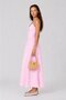Strappy Button Detailed Corset Cutout Slit Lined Midi Dress - 3