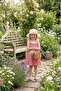 Girl's Red Gingham Summer Dress - Hat Set - 2