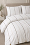 Luna Double Duvet Cover Set |   240X220 cm |   2 Pieces 50X70 cm with Pillowcases |   Premium Striped Design - 4