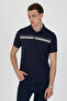 Polo Collar Cotton Pocketless Striped Short Sleeve T-Shirt - 5