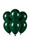 Dark Green Color Latex Pastel Balloon (30 cm) - 6 Pieces
