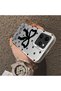 Tecno Spark 40 Compatible Silicone Edge Hard Back Case Couple Phone Case with Bow Pattern - 4