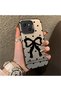 Tecno Spark 40C Compatible Silicone Edge Hard Back Case Couple Phone Case with Bow Pattern - 3