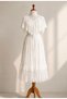 French Lace Vintage White Dress