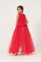 Crepe Fabric Strap Skirt with Detachable Tulle Girls Graduation Evening Dress Kvc1019 - 4
