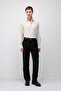 Stone Linen Blend Relax Fit Men's Shirt - 2