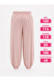 Plus Size Belted High Waist Lycra Balloon Cut Elastic Leg Sandy Fabric Women's Trousers - 2