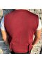 Men's Slim Fit Mono Collar Full Fabric Vest - 3