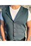 Men's Slim Fit Mono Collar Full Fabric Vest